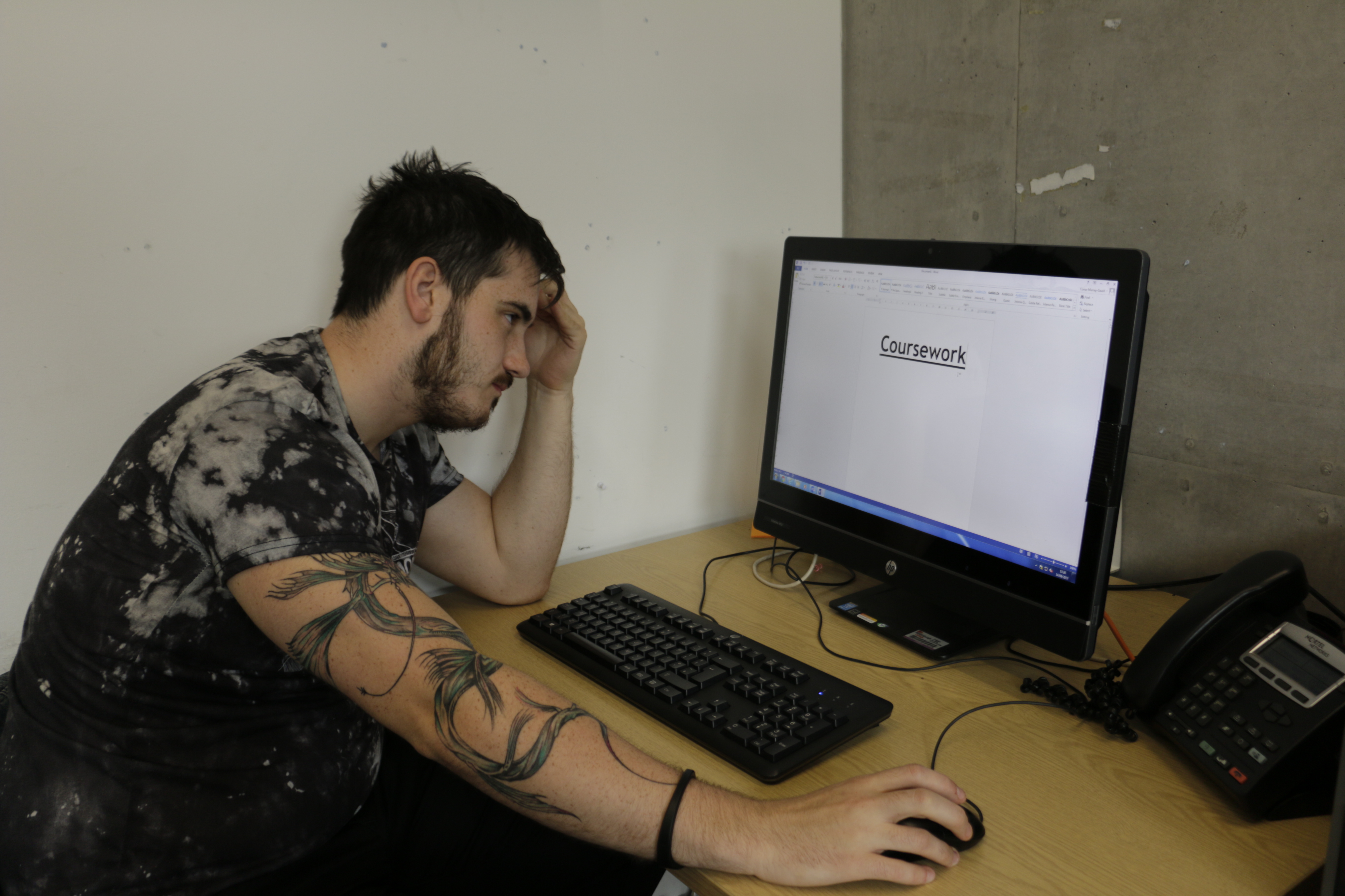 A distressed student