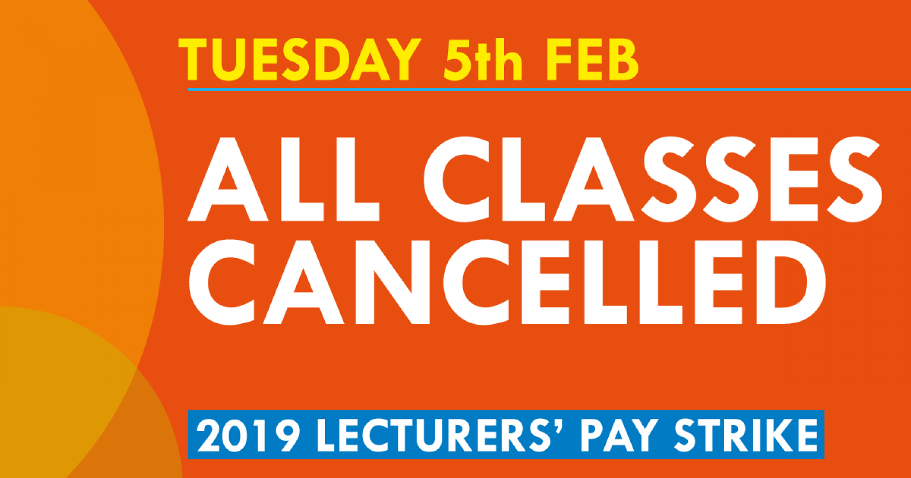 All Classes Cancelled: Tues 5th Feb | ECSA