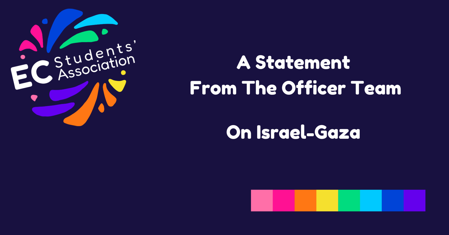 Statement From The Officer Team on Israel-Gaza