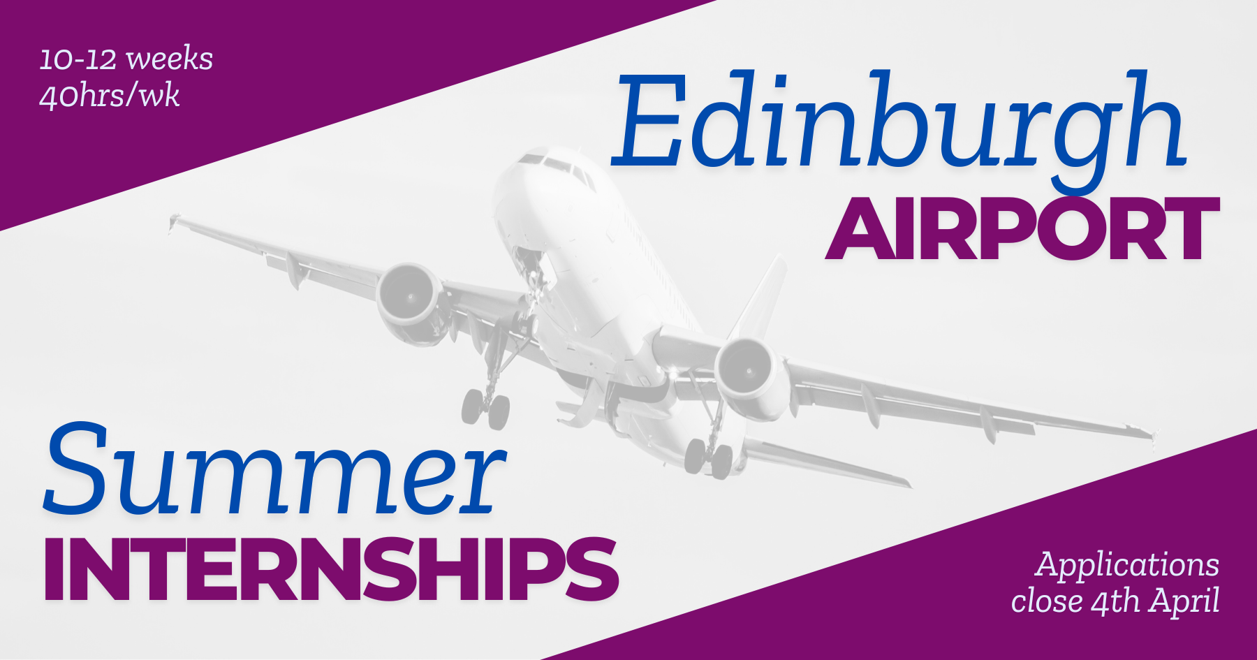Summer Internships at Edinburgh Airport