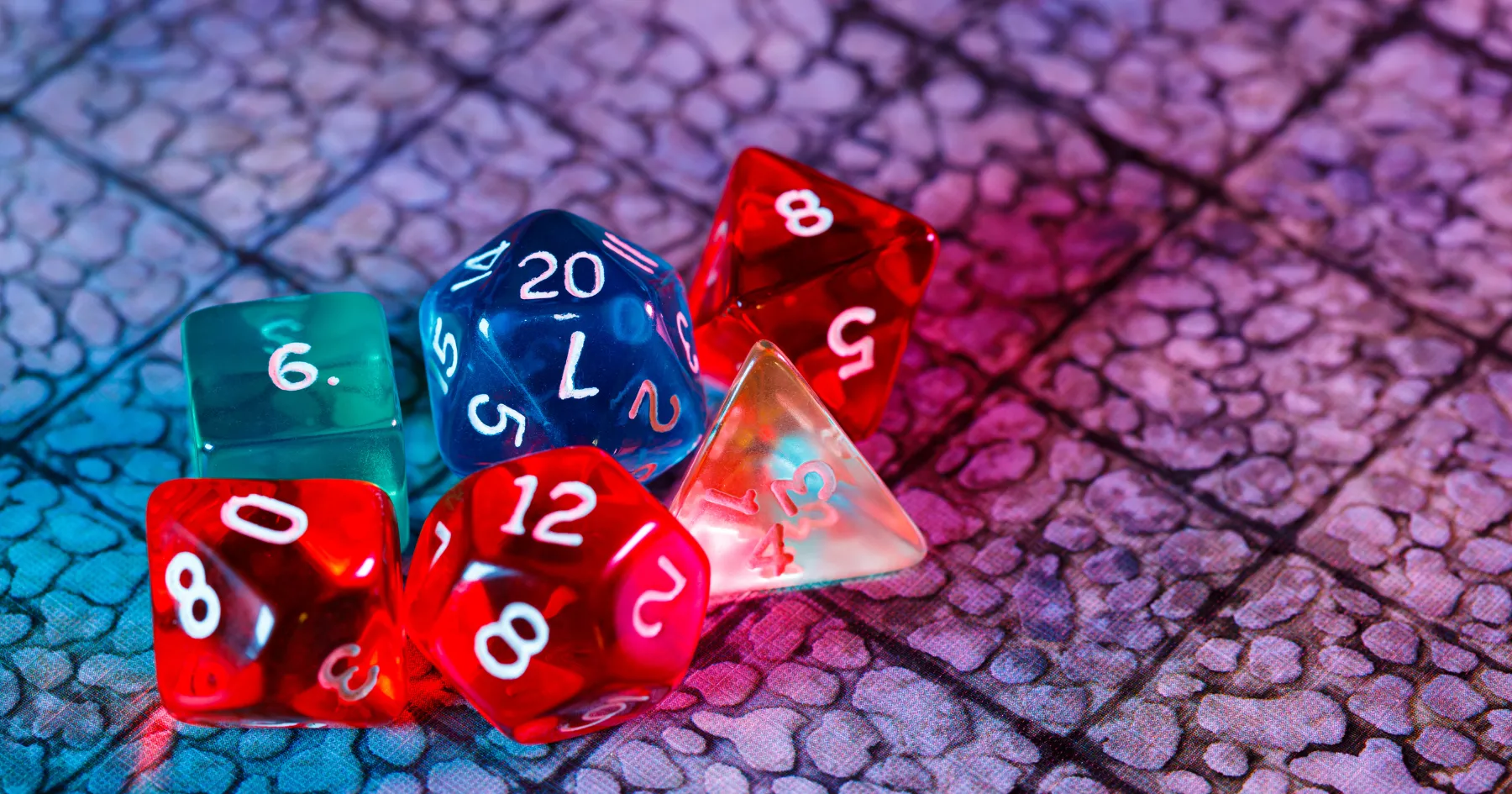 Set of Dice - Tabletop Games Web Banner