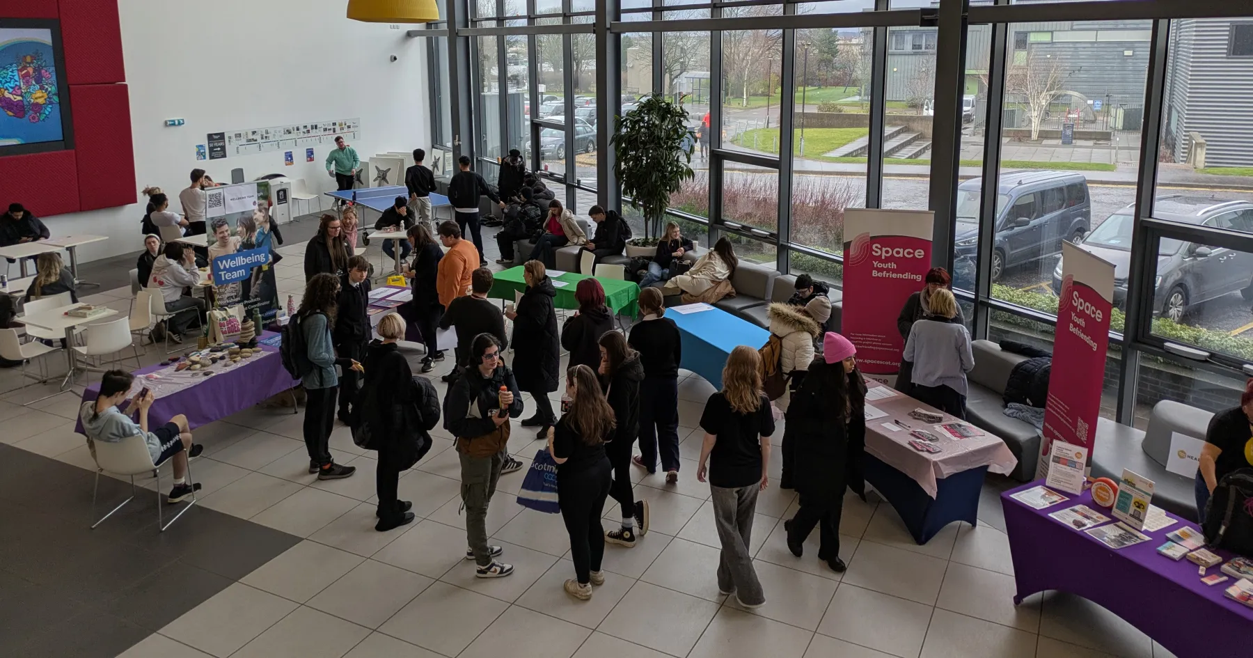 Photo of wellbeing fair at sighthill
