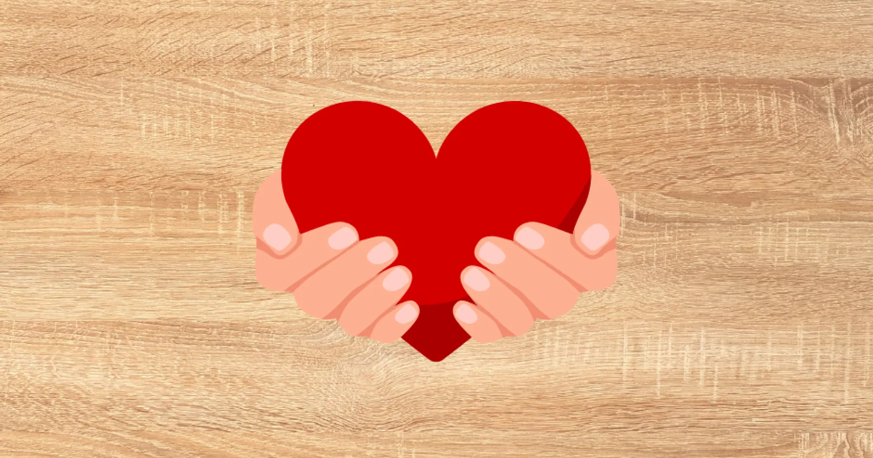 Graphic of hands holding a heart