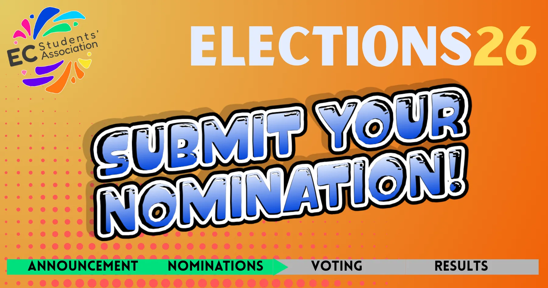 Submit your nomination! Elections 2026