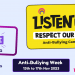 Anti-Bullying Week 2023 - Respect our rights. Make a Noise.