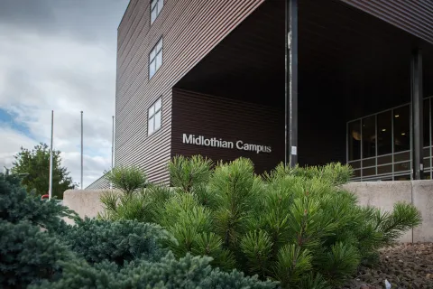 The front of Midlothian Campus