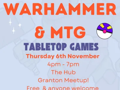 warhammer group poster for this week at granton