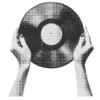 Person holding a record